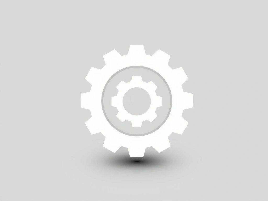 A gear icon representing customizable settings and functionality.